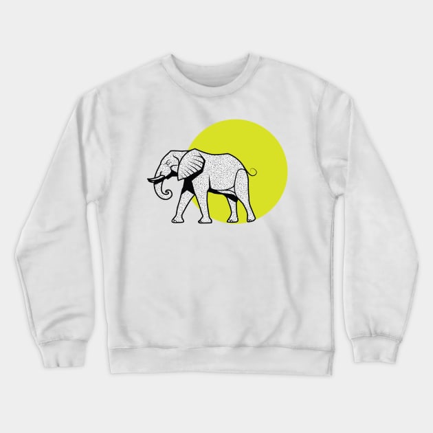 Sri Lanka Elephant Illustration Crewneck Sweatshirt by HashtagSl